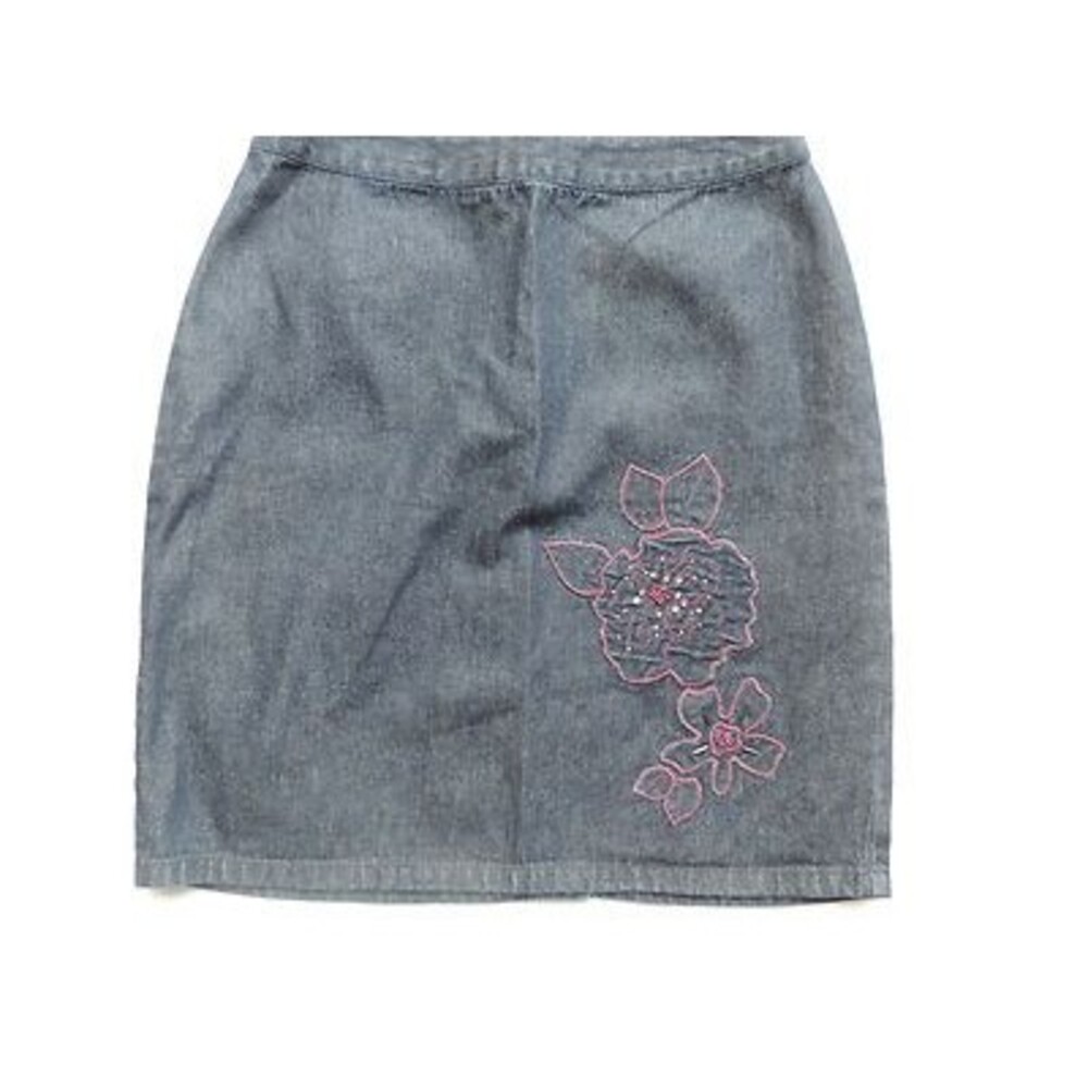 PETITE SOPHISTICATE Skirt Women's DENIM JEAN SKIRT SIZE Zero 0